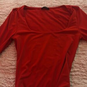 Red bodysuit form dynamite